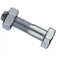 PARAFUSO CABEÇA SEXTAVADA 12X50 GALVANIZADO 8.8 FP BLISTER DE 10