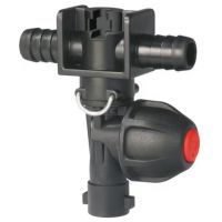 Porta-bicos com 2 ligações de mangueira 15 mm