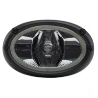 Luz de trabalho halogénio, oval, 12V, branco/branco, 165x74x105mm ficha AMP, Hella