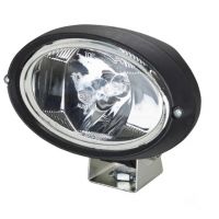Luz de trabalho halogénio, 55W, 1150lm, oval, 12V, branco, de aparafusar, 160x78x128mm ficha AMP, Hella