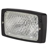Luz de trabalho halogénio, 55/70W, retangular, 12/24V, branco, 182x103x102mm ficha AMP, Hella