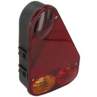 Farol traseiro dir. triangular, 12V, vermelho/âmbar, de aparafusar, Earpoint III by Aspöck