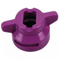 PORCA HARDI LILÁS 8 MM FENDAS FINAS
