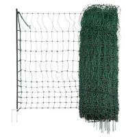 Rede para aves de capoeira 50m/106cm com espigão duplo verde elec...