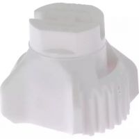 BICO NOZAL A JATO PLANO AFX 120 08 BRANCO CERÂMICA PACOTE DE 8