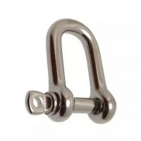 MANILHA COM CAVILHA DE AÇO INOXIDÁVEL 14x26 D.06MM SACO DE 6