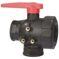 Válvula de esfera 3 vias 2" contínua