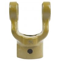 Forquilha de escatel (Dimensão da cruzeta: 27 x 74.5mm) Diametro Ø30mm, Tamanho de chave em: 8mm.