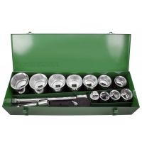 Jogo roquete+10chaves 6F+acs. 1" Jonnesway S04H8115S