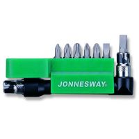 Jogo porta bits com 8 pcs 1/4" Jonnesway S08H208S