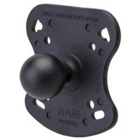 Base com esfera de borracha 1,5".RAM