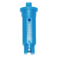 Bico anti-deriva, venturi, jato plano único AI 110° 03, aço inoxidável, azul, TeeJet