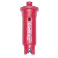 Bico anti-deriva, venturi, jato plano único AI 110° 04, aço inoxidável, vermelho, TeeJet