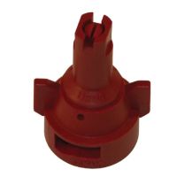 Bico anti-deriva, venturi, jato plano único AIC 110° 04, plástico, vermelho, TeeJet