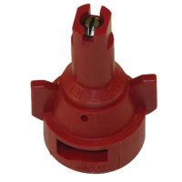 Bico anti-deriva, venturi, jato plano único AIC 110° 04, aço inoxidável, vermelho, TeeJet