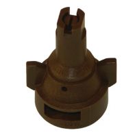 Bico anti-deriva, venturi, jato plano único AIC 110° 05, plástico, castanho, TeeJet