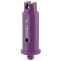 Bico anti-deriva, venturi, jato plano simples AIUB 110° 025, aço inoxidável, violeta, TeeJet