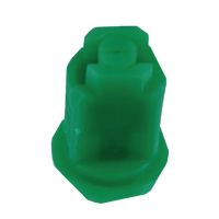 Bico anti-deriva, venturi, jato plano único AIXR 110° 015, plástico, verde, TeeJet