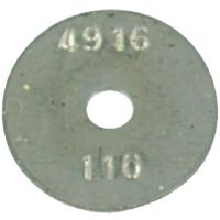 Placa com orifício, aço inoxidável