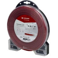 Fio de corte, Ø2,4mm x 88m, entrançada, silenciosa, vermelha,