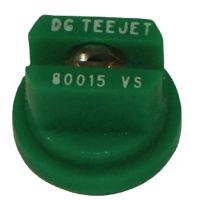 Bico padrão, duplo, jato plano DG 110° 015, aço inoxidável, verde, TeeJet