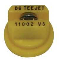 Bico padrão, duplo, jato plano DG 110° 02, aço inoxidável, amarelo, TeeJet