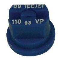 Bico padrão, duplo, jato plano DG 110° 03, plástico, azul, TeeJet