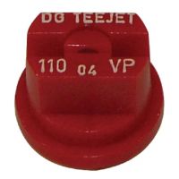 Bico padrão, duplo, jato plano DG 110° 04, plástico, vermelho, TeeJet