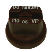 Bico padrão, duplo, jato plano DG 110° 05, plástico, castanho, TeeJet
