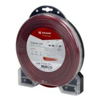 Fio de corte, 2,4 mm x 69 m, quadrada, vermelha,