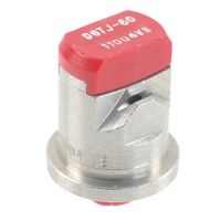 Bico anti-deriva, venturi, jato duplo plano DGTJ 110° 04, aço inoxidável, vermelho, TeeJet