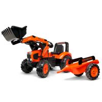 Retroescavadora com reboque Kubota