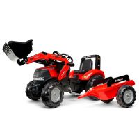 Retroescavadora com reboque Case IH