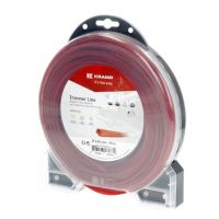 Fio de corte, 2,65 mm x 55 m, quadrada, vermelha,