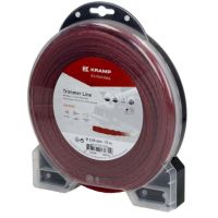 Fio de corte, Ø2,65mm x 72m, entrançada, silenciosa, vermelha,