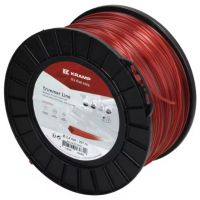 Fio de corte, 2,4 mm x 207 m, quadrada, vermelha,