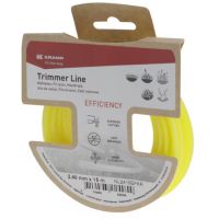 Fio de nylon Ø2,4x15 m, redondo, amarelo,  Efficiency