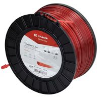 Fio de corte, 2,65 mm x 169 m, quadrada, vermelha,