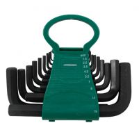 Jogo 18 chaves hexagonais curtas Jonnesway H01MH118S