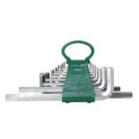 Jogo 17 chaves hexagonais longas (sae) Jonnesway H02MH217S