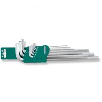 Jogo 9 chaves macho hexagonais longas (sae) Jonnesway H02SM209S