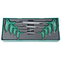 Jogo 8 chaves torx duplas temperproof Jonnesway H10MT08SP