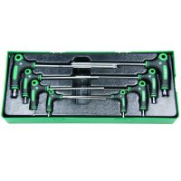 Tabuleiro c/8 chaves torx duplas de punho Jonnesway H20MT08SP