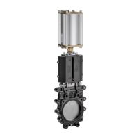 Válvula de corrediça 4" bidirecional (pneumática)