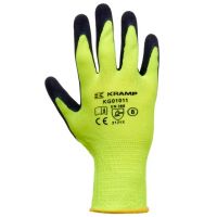 Luvas de trabalho de poliéster amarelo 26 cm de comprimento 10/XL Protect by