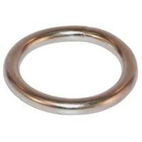 Anel soldado em aço inoxidável V2A, 8mm