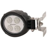 Luz de trabalho LED, 18W, 1500lm, redondo, 10/30V, Ø 117mm ficha Deutsch, feixe largo, 4 LEDs,