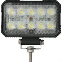 Luz de trabalho LED, 15W, 1900lm, retangular, 10/30V, 150x37x100mm, feixe de longo alcance, 10 LEDs,