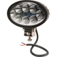 Luz de trabalho LED, 24W, 2240lm, oval, 10/30V, 141.5x64.5x90mm, feixe largo, 8 LEDs,