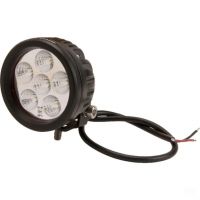 Luz de trabalho LED, 18W, 1440lm, redondo, 10/30V, Ø 89mm, feixe largo, 6 LEDs,